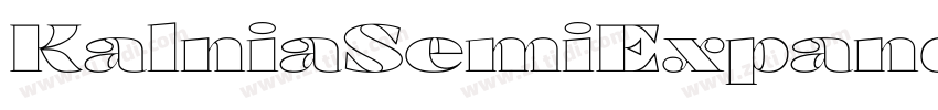 KalniaSemiExpanded S字体转换 KalniaSemiExpanded S字体转换
